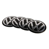 4pcs/set 56mm Volkswagen VW Rline GTI ABT Logo Car Wheel Center Hub Cap Sticker Decal