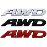 ABS Car Stickers AWD Logo Rear Trunk Emblem Badge Decals for VEZEL Accord Civic CR-V Toyota Highlander Volvo XC60 XC40 XC90