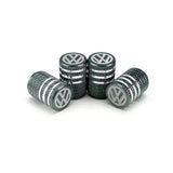 4pcs/set Volkswagen VW Rline Metal Car Wheel Tire Valve Stem Caps Covers