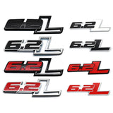 Ford 6.2L Logo Metal Car Rear Sticker Auto Body Side Fender Emblem Badge Decal
