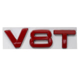 Audi V6T V8T Logo Car Rear Sticker Trunk Emblem Badge Decal