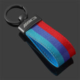 BMW M Power M3 M5 Nylon Webbing Car Keychain Pendant