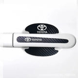Toyota Carbon Fiber Car Door Bowl Handle Anti-collision Protective Stickers Scratches Film