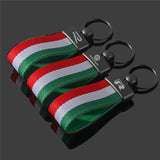 Volkswagen VW R Nylon Webbing Car Keychain Pendant Key Chain Holder