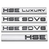 Land Rover HSE SDV6 SDV8 LUXURY Logo Metal Car Rear Sticker Decal Emblem Badge