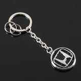 Honda Diamond Metal Car Key Rings Keychain Pendant