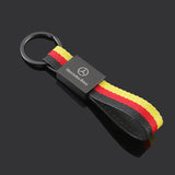 Mercedes Benz AMG Nylon Webbing Car Keychain Keyring