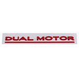 Tesla DUAL MOTOR Logo ABS Car Rear Sticker Emblem Badge Decal