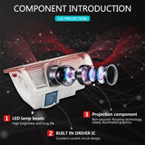 2PCS Car Door Welcome Laser Shadow Lamp Projector LED Light for Infiniti Q30 QX30 2016-2019