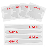 8pcs GMC Car Door Handle Bowl Wrist Transparent Protector Anti-collision Decal