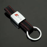 Audi RS Sline Car Logo Metal Keychain Key Rings Holder Pendant
