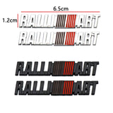 2PCS Mitsubishi Ralliart Metal Car Body Fender Side Sticker Decal Emblem Badge