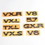 Rear Trunk Styling Emblem V6 V8 5.7 GXR VXR TXL VXL VXS GXRi VXRi Letter Sticker Logo Badge Nameplate for Land Cruiser Prado