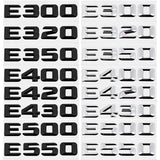 Mercedes Benz E300 E320 E350 E400 E420 E430 E500 E550 Car Rear Stickers Enblem Badge