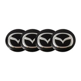 4pcs/set 60mm/65mm Mazda MS Mazdaspeed Car Wheel Center Hub Sticker Decal
