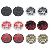 2pcs Jeep Trail Rated 4x4 Metal Car Body Side Fender Sticker Decal Auto Rear Emblem Badge