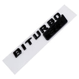 Mercedes Benz BITURBO 700 800 900 Logo ABS Car Rear Sticker