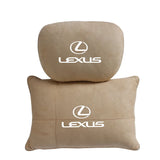 For Lexus Car Comfort Suede Neck Care Waist Pillow Interior Accessories