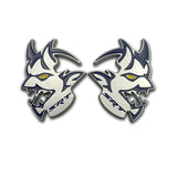 2pcs Dodge Demon SRT Metal Car Stickers Fender Side Badge Emblem
