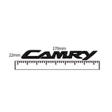 17x2cm ABS/Metal Car Trunk Sticker for Camry 3d Letter Badge Decals Rear Emblem Refitting Decoration Accessories