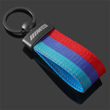 BMW M Power M3 M5 Nylon Webbing Car Keychain Pendant