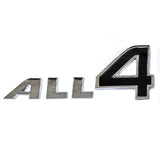 ABS Car Emblem Sticker ALL 4 Letter Badge ALL4 Decal for MINI COOPER JCW R60 R61 F60 Cooper S Countryman Paceman Accessories