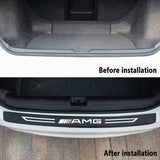 Mercedes Benz AMG Carbon Fiber Car Door Threshold Scratch Proof Sticker Decal