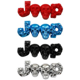 Jeep Skull ABS Car Front Emblem Badge Auto Rear Trunk Sticker Decal