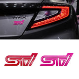 Subaru STI Logo Metal Car Rear Sticker Decal Emblem Badge