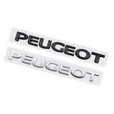 Peugeot ABS Letter Car Rear Sticker Emblem Badge Decal