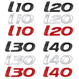 Hyundai I10 I20 I30 I40 Metal Car Rear Sticker Decal Auto Trunk Letter Emblem Badge