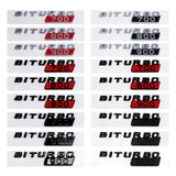 Mercedes Benz BITURBO 700 800 900 Logo ABS Car Rear Sticker
