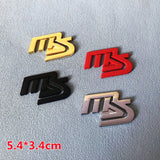 Mazda MS Logo Metal Car Rear Sticker Decal Auto Trunk Emblem Badge