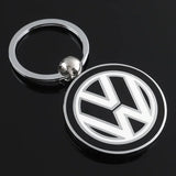 For Volkswagen VW Passat B5 B6 Polo Tiguan Beetle Caddy Golf 5 Jetta Touareg Touran Car Badge Key Chain Keyring Auto Metal Keychain Pendant