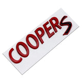 Metal Car Trunk Sticker Side Badge Emblem COOPER S COOPER D COOPER SD Logo for R50 R52 R53 R55 R56 F54 F55 F56 F60