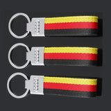 Audi Nylon Webbing Car Logo Keyring Keychain