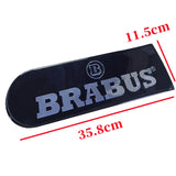 Mercedes Benz Brabus Black Carbon Fiber Car Rear Spare Tire Cover Sticker Badge