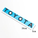 34x5cm 3D Front Hood Rear Trunk Nameplate for Toyota