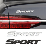 Metal Car Sticker Rear Trunk 3D SPORT Emblem Grille Badge for Highlander Carmy Avalon Prius Corolla Yaris Hilux Styling