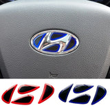Hyundai Epoxy Car Steering Wheel Center Sticker Decal