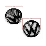 6R0 853 600A Car Front Grille Center Badge 117mm Rear Trunk Emblem 110mm for  Volkswagen VW Polo 2009-2013 Part Number 5G0 853 630H