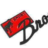 Ford Bronco Sport ABS Car Rear Sticker Auto Fender Side Emblem Badge Decal