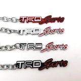 Toyota TRD Sport Logo Metal Car Key Rings Keychain Pendant
