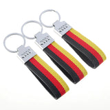 Audi Nylon Webbing Car Logo Keyring Keychain