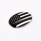 6.6x4.6cm ABS US Flag Car Steering Wheel Covering Sticker for Toyota