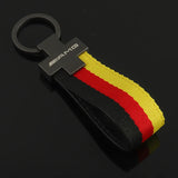 Mercedes Benz AMG Nylon Webbing Car Keyring Keychain Pendant