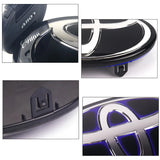 For Highlander Camry RAV4 CH-R CHR IZOA 160mm Front Grille ABS Hybrid 3d Glossy Emblem Replacement Auto Modification