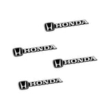 4pcs/set Honda Mugen Typer Metal Car Stereo Sticker Auto Audio Emblem Decal