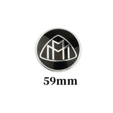 52mm 59mm 73mm Mercedes Benz Maybach Aluminium Alloy Car Steering Wheel Sticker Emblem Badge