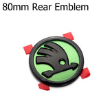 80mm 90mm ABS Skoda Car Front Hood Sticker Rear Emblem Badge Decal